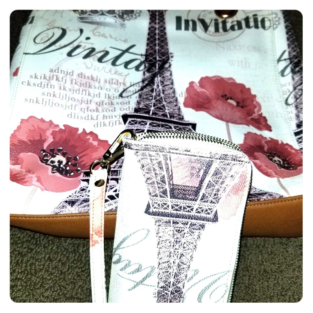 Bag with matching clutch